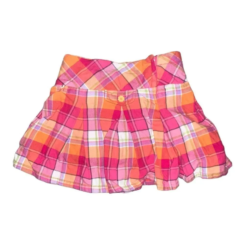 Gymboree Girls Lot of Three Skirts Multicolor Fleece Corduroy Plaid Size 4 EUC
